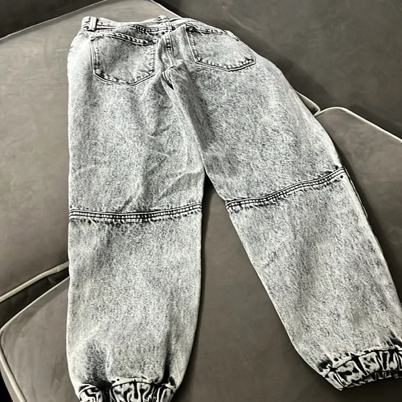 Kancan 5/26 acid wash jogger jeans 5 pockets zipperfly 100% cotton - Picture 3 of 12